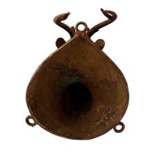 Brass Deer Head for Wall Hanging in Tribal Folk Art