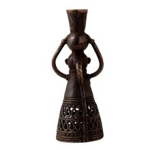 Brass Doll Candle Holder in Folk Art for Decor