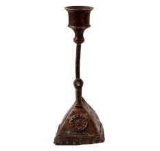 Handmade Brass Duck Candle Stand in Folk Art