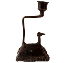 Handmade Brass Duck Candle Stand in Folk Art