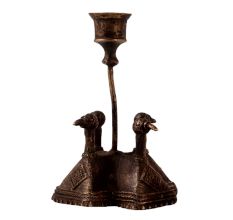 Handmade Brass Four Duck Head Candle Holder