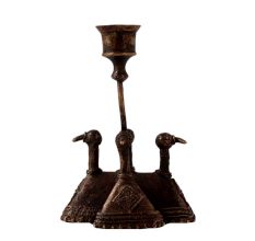 Handmade Brass Four Duck Head Candle Holder