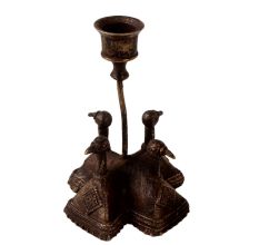 Handmade Brass Four Duck Head Candle Holder
