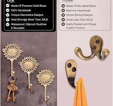 Single BrassÂ Sunflower Wall Hook