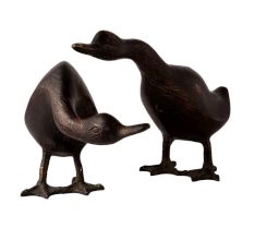 Pair of Brass Ducks in English Art