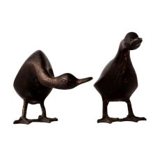 Pair of Brass Ducks in English Art