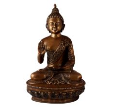 Brass Meditating Buddha Statue