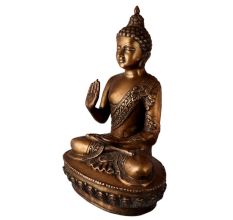 Brass Meditating Buddha Statue