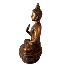 Brass Meditating Buddha Statue