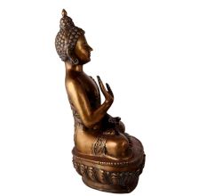 Brass Meditating Buddha Statue