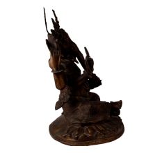 Black Napalese God's Statue Art Of Lord Ganesha