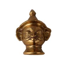 Bhairava Mask Brass Muniswaran God Shiv Murti