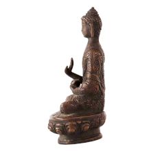 Brass Buddha Statue in Nepalese Art