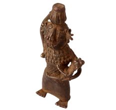 Handcrafted Folk Brass Statue for Home Decoration