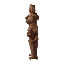 Handcrafted Folk Brass Statue for Home Decoration
