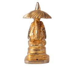 Brass Lord Ganesha Statue in Golden Finish