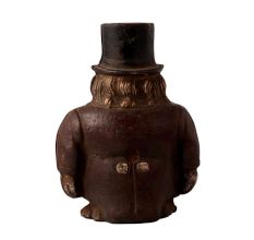 Brass Transvaal Money Box Human Sculpture