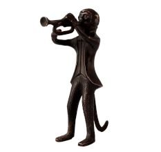 Monkey Musician Statue Art