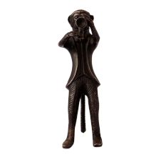Monkey Musician Statue Art