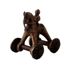 Brass Horse Temple Toy with a Rider