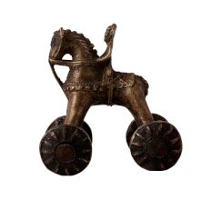 Brass Horse Temple Toy with a Rider