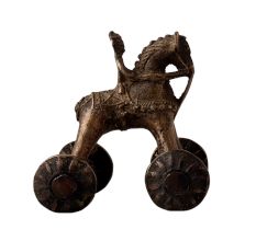 Brass Horse Temple Toy with a Rider