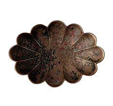 Carved Brass Fruit Bowl