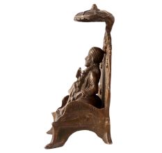 Brass Sai Baba On Throne God Statues
