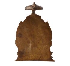 Brass Sai Baba On Throne God Statues
