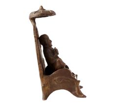 Brass Sai Baba On Throne God Statues