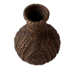 Engraved Brass Kashmiri Flower Vase