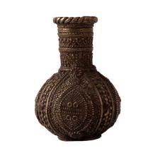 Engraved Brass Kashmiri Flower Vase