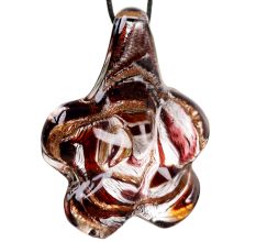 Lampwork Multicolor Flower Glass Pendant for Jewellry Making - 1 Piece