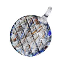 Round Multicolor Lampwork Glass Pendant for Gift - 1 Piece