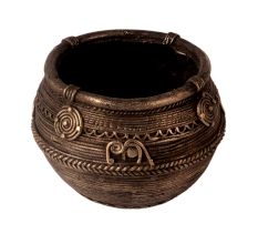 Indian Brass Rice Measurement Bowl for Decor