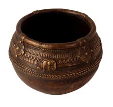Vintage Brass Mana Bowl for Home Decor