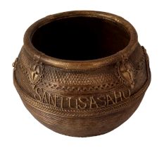 Elegant Brown Rice Measuring Bowl for Decoration