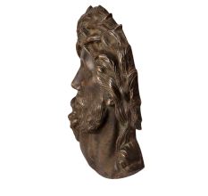 Brass Jesus Christ Plate for Wall Hanging