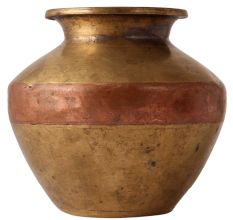 Brass Pot for Pooja Ganga Jamuna Pot