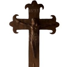 Lord Jesus Christ on Cross Brass Statue
