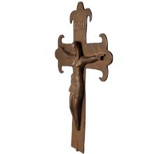 Lord Jesus Christ on Cross Brass Statue