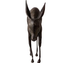 Handmade Brass Baby Deer Statue in English Art