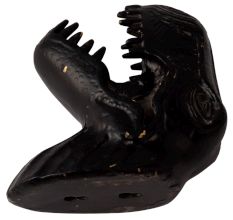Elegant Black T Rex Dinosaur Statue