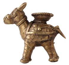 Brass Camel Incense Dhoop Holder in Tribal Art