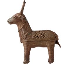 Handmade Deer Statue in Tribal Art