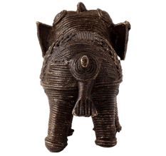 Vintage Brass Elephant Statue for Home Decor