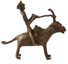 Traditional Brass Animal & Rider Statue