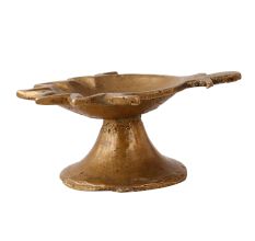 Brass Lotus Diya Lamp For Puja