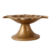 Brass Lotus Diya Lamp For Puja