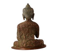 Brass Buddha Statue in Meditation Pose